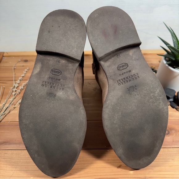 Brunello Cucinelli Leather Ankle Boots Booties Size 39 - Picture 10 of 10